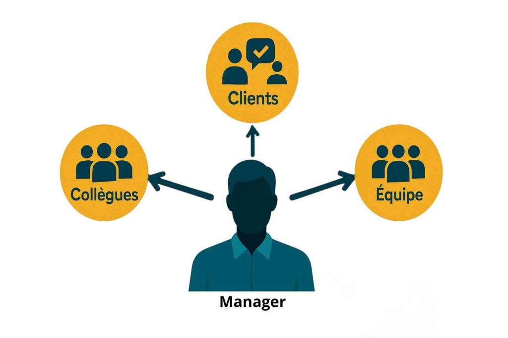 Feedback multi-sources en entreprise — évaluation à 360° des compétences et performances.