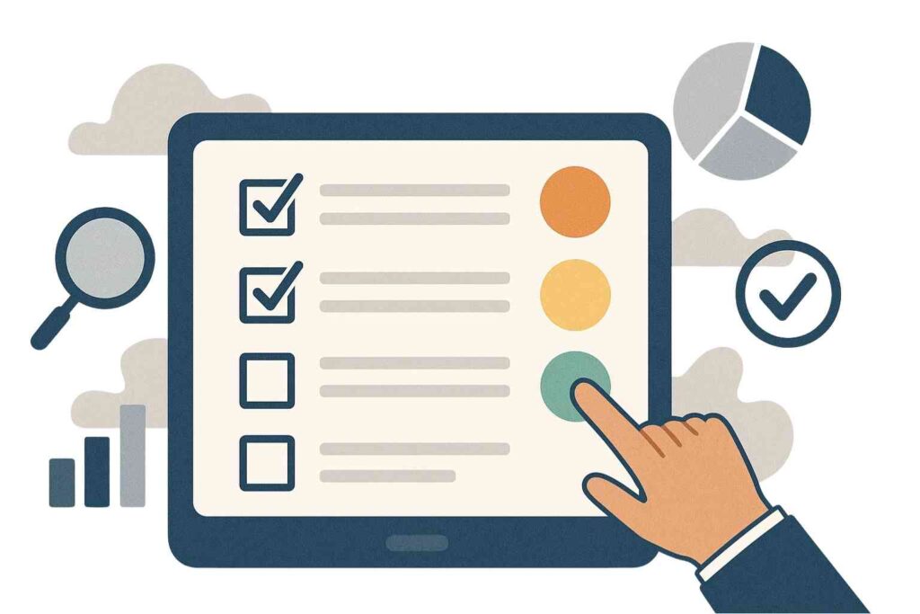 Illustration de la méthode de scoring en évaluation des projets et profils