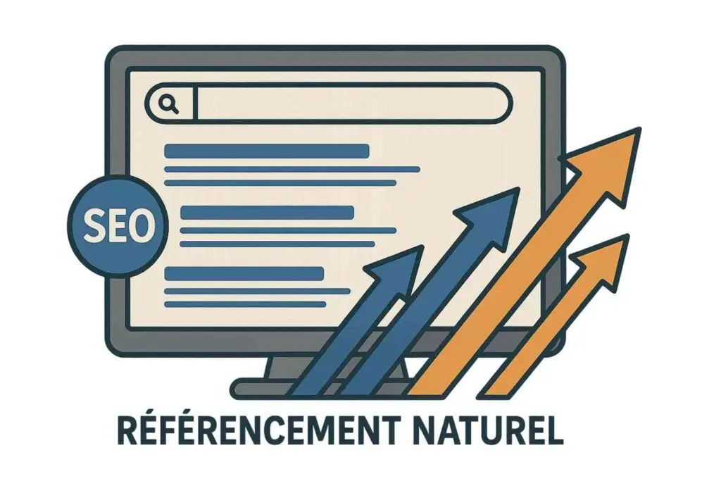 Illustration SEO référencement naturel – optimisation site web et visibilité Google