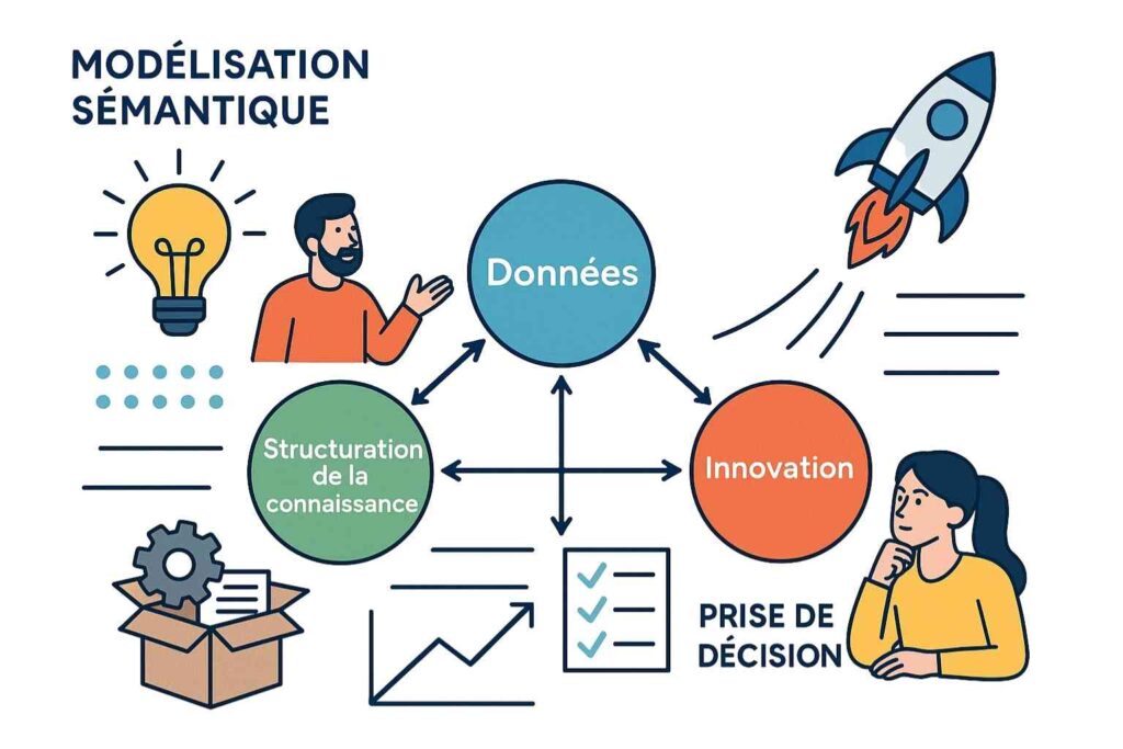 Schéma d’une ontologie entrepreneuriale illustrant la modélisation sémantique des données