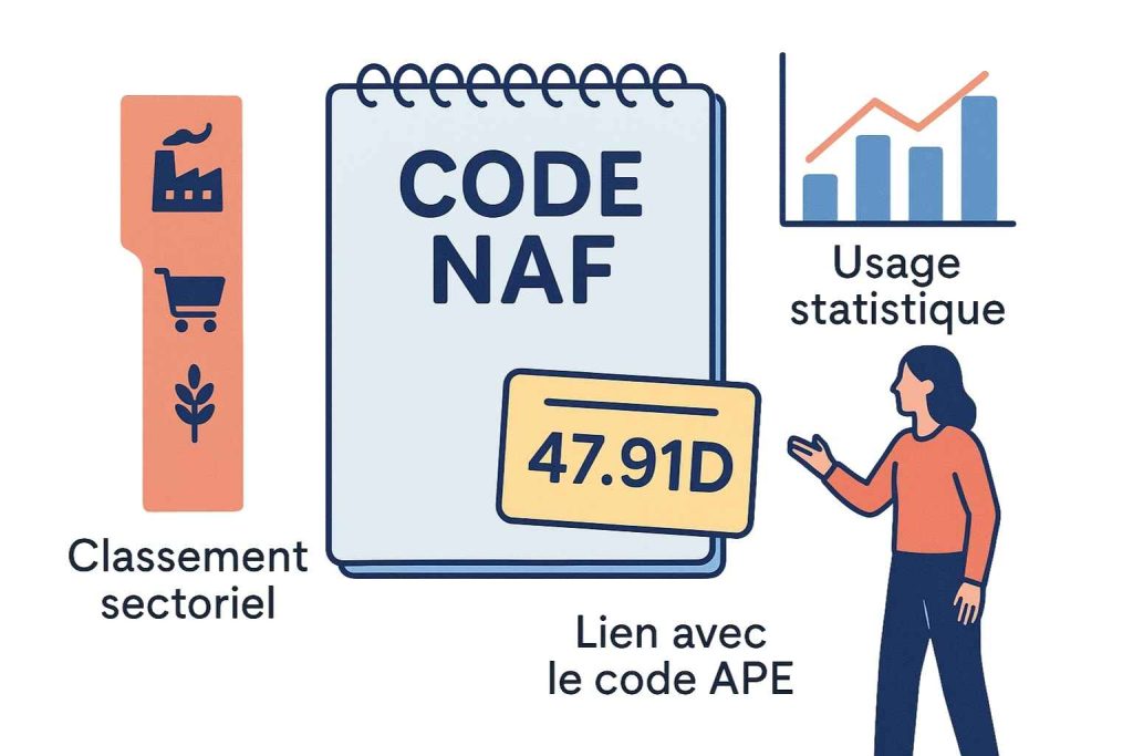Code NAF entreprise expliquant la classification officielle de l’activité principale.