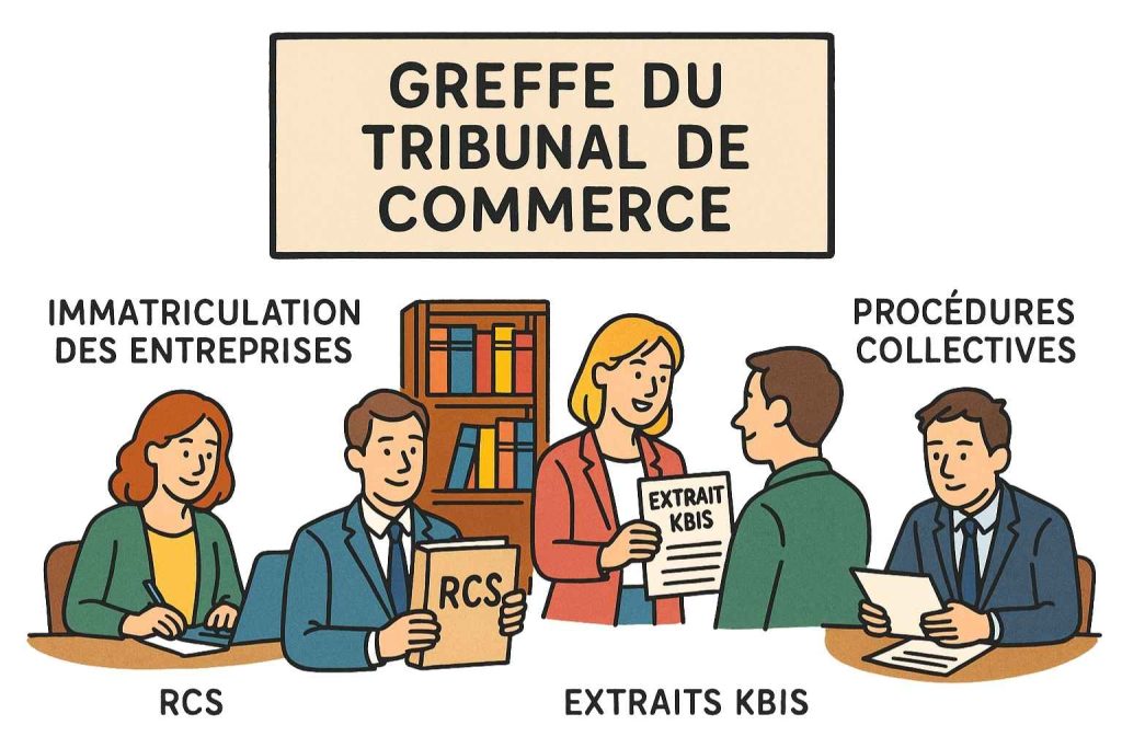 Greffe du tribunal de commerce rôle et missions dans la gestion des formalités juridiques