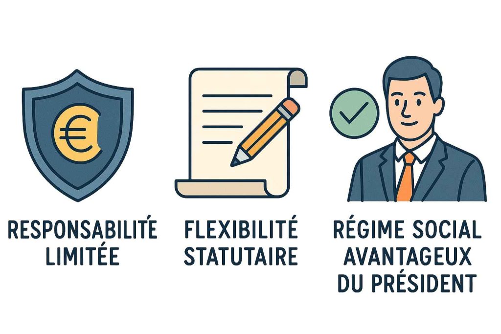 Statut juridique SASU unipersonnelle illustré par un entrepreneur créant sa société.