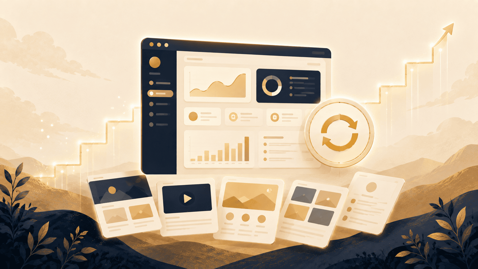 Interface micro-SaaS avec abonnements et revenus récurrents